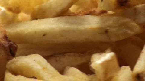 Fries loop macro V2 - HD  Stock Footage 500887