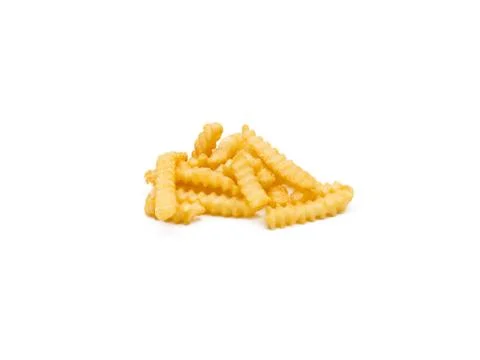 Fries on white Stock Photos