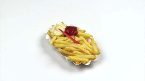 Fries zoom in Stock Footage 7751376