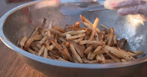 Fries zoom shot Stock-Footage 57116464