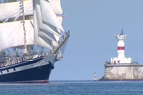 Frigate Stock Footage 8687664