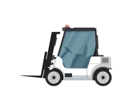 Fright forklift isolated vector icon Stock Illustration