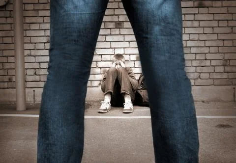 Frightened boy Stock Photos