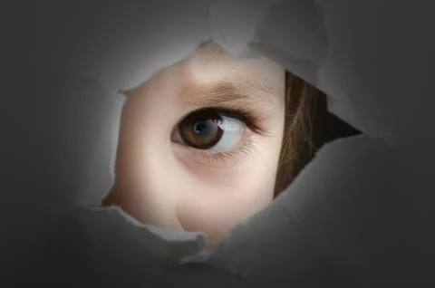 Frightened child Foto stock