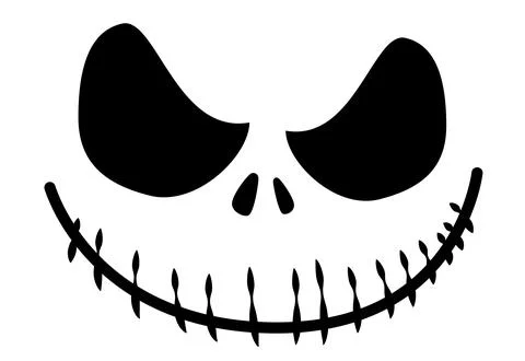 Frightened face, Halloween illustrator Stock Illustration