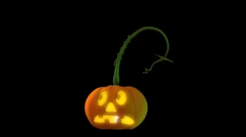 Frightened Jack O' Lantern Video stock 8662666