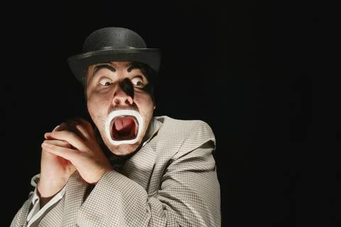 A Frightened Man Stock Photos