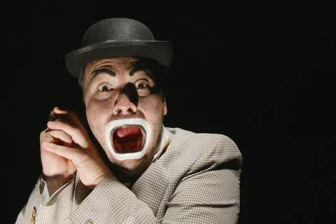 A Frightened Man Stock-Fotos