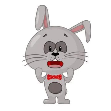 The Frightened Rabbit Stock-Illustration