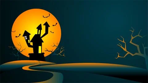 Frightening landscape Stock Illustration