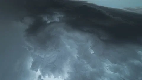 The frightful stormy clouds streaming in the sky. time lapse 動画素材 133179715