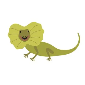 Frill necked lizard Stock Illustration