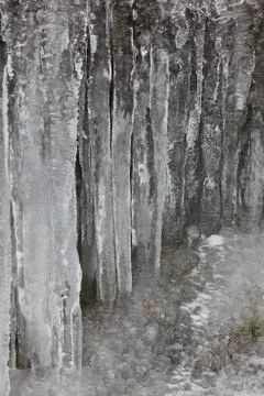 Fringe of ice Stock Photos
