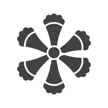 Fringed Dianthus Icon Image. Stock Illustration