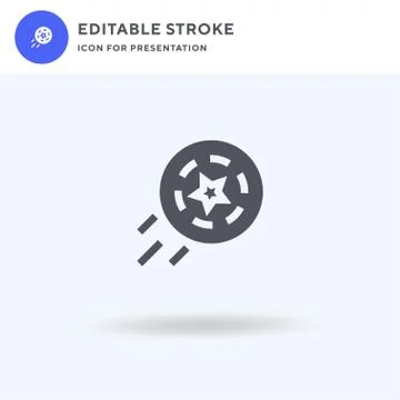 Frisbee icon vector, filled flat sign, solid pictogram isolated on white, logo Stock Illustration