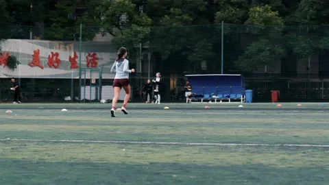 Frisbee training-01 Stock Footage 222501278