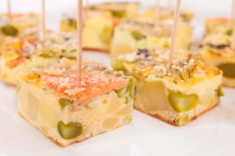 Frittata bights Stock Photos