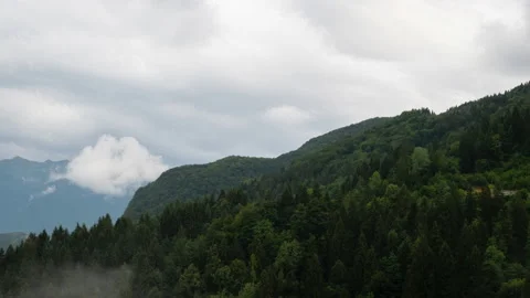 Friuli, time lapse of a cloudy mountain Stock Footage 130197408