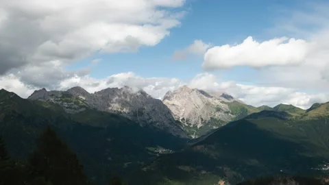 Friuli, time lapse of Monte Coglians Stock Footage 130252857