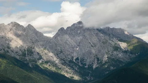 Friuli, time lapse of Monte Coglians Stock Footage 130253379