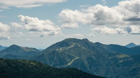 Friuli, time lapse of a ski slope Stock Footage 130252240