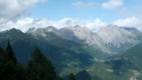 Friuli, view of Mount Coglians Stock Footage 130253550