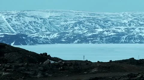 Frobisher Bay Mountains Stock Footage 11665090