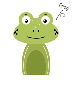 Frog . Cartoon character . Vector . Illustrazione stock