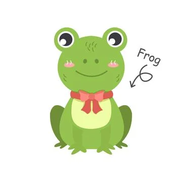 Frog cartoon characters with clothes . Vector . Иллюстрация