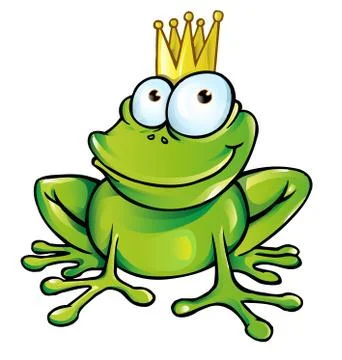 Frog cartoon isolated on white イラスト素材