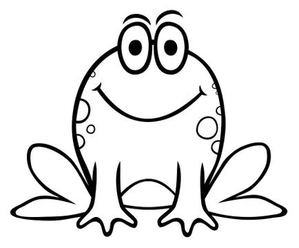 Frog cartoon style Stock Illustration