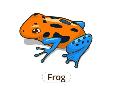 Frog cartoon vector illustration Illustrazione stock