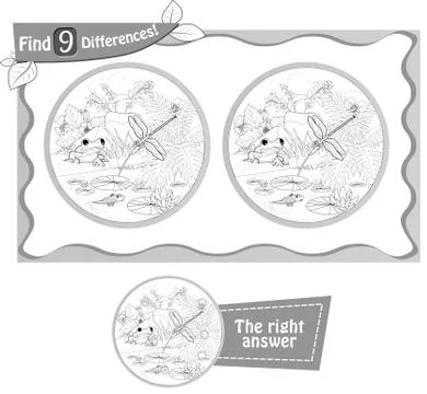 Frog, dragonfly bv Stock Illustration