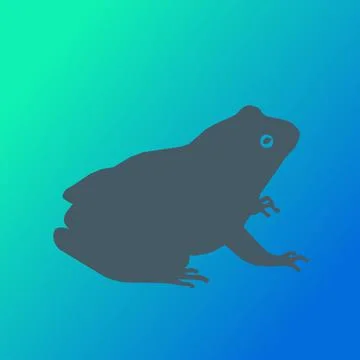 Frog graphic icon Stock Illustration