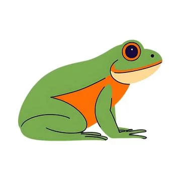 Frog green Stock Illustration