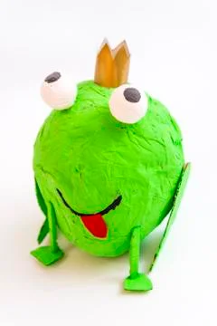 Frog handcrafted Stock Photos