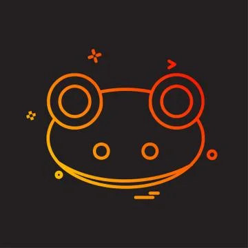 Frog icon design vector Stock Illustration