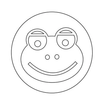 Frog icon illustration design Stock Illustration