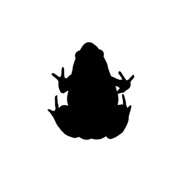 Frog icon. Simple style wild nature poster background symbol. Frog brand lo.. Stock-Illustration