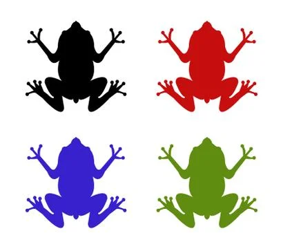 Frog icon on white background Stock Illustration