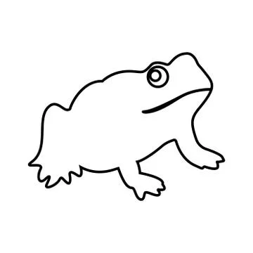 Frog it is black icon . Stock Illustration