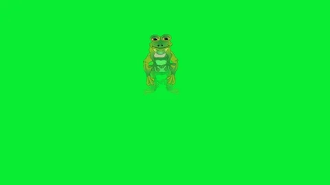 Frog Jumping Animation Video stock 324809353