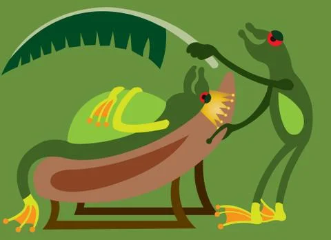 The frog king 1 Stock Illustration