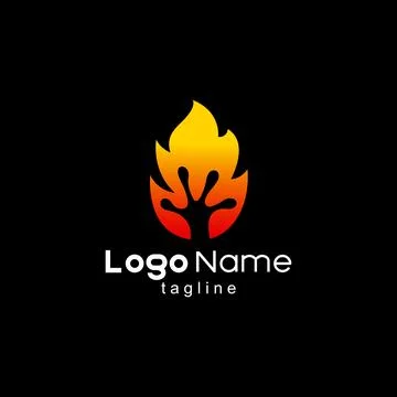 Frog legs fire logo design vector Illustrazione stock