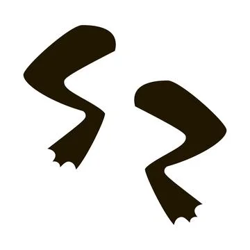 Frog legs icon Vector Glyph Illustration Stock Illustration