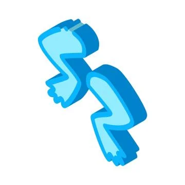 Frog legs isometric icon vector illustration Stock Illustration