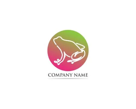 Frog logo  and symbol vector illustration Stock Illustration