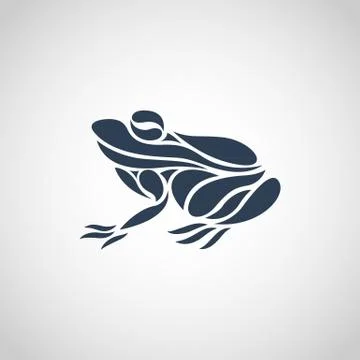 Frog logo Stock Illustration