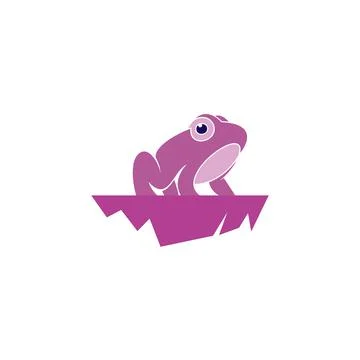 Frog logo Stock Illustration