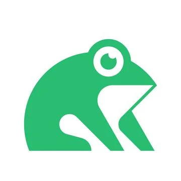 Frog logo Stock Illustration